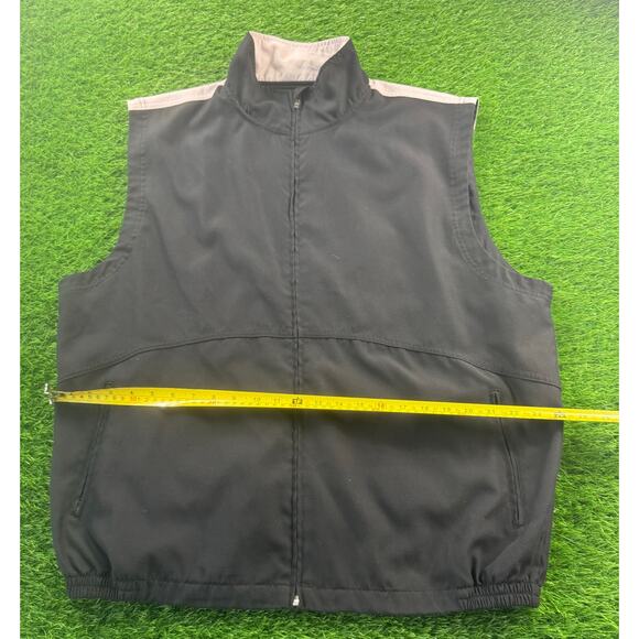 Alan Flusser Golf Performance Black Sleeveless Zip Front Vest Size L Men - Picture 6 of 7